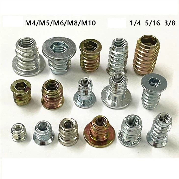 Threaded Insert Nuts For Wood Furniture | OEM Fastener Supplier for sale